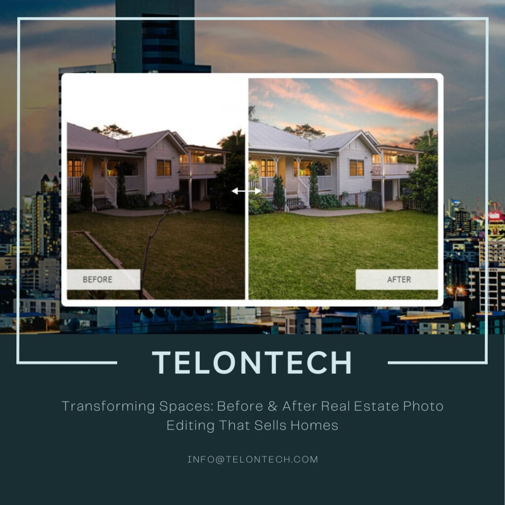 Before After realestate photo editing